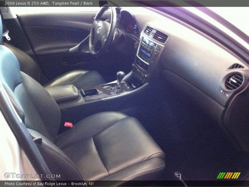Tungsten Pearl / Black 2009 Lexus IS 250 AWD