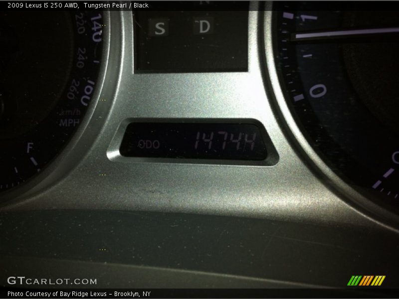 Tungsten Pearl / Black 2009 Lexus IS 250 AWD