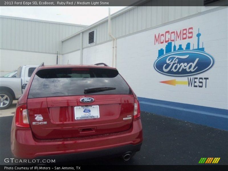 Ruby Red / Medium Light Stone 2013 Ford Edge SEL EcoBoost
