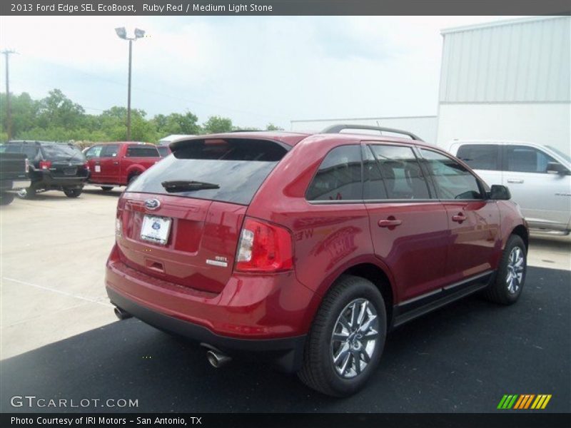 Ruby Red / Medium Light Stone 2013 Ford Edge SEL EcoBoost
