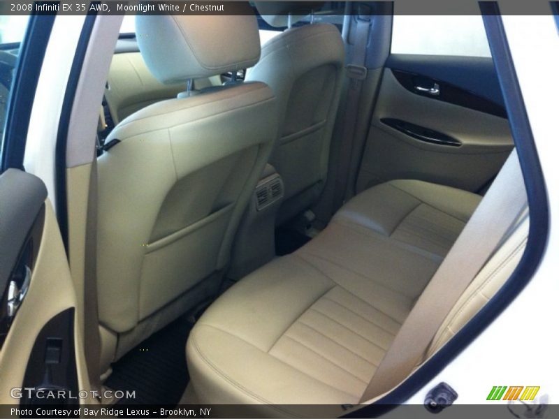 Moonlight White / Chestnut 2008 Infiniti EX 35 AWD