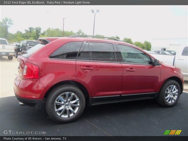 Ruby Red / Medium Light Stone 2013 Ford Edge SEL EcoBoost