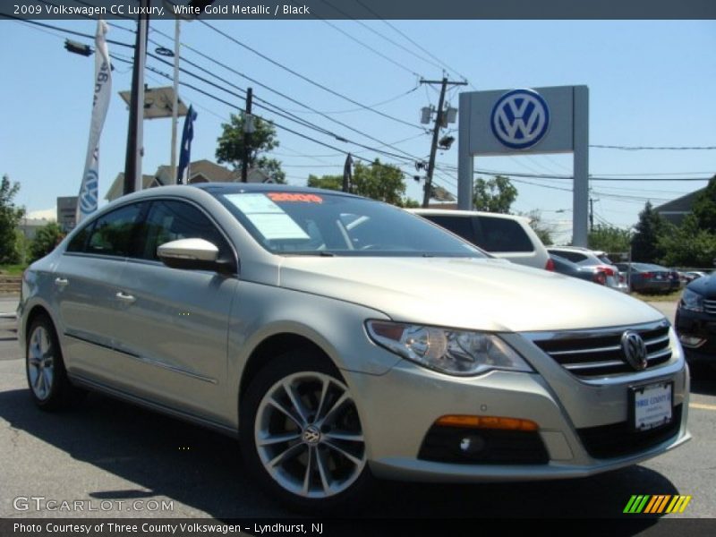 White Gold Metallic / Black 2009 Volkswagen CC Luxury