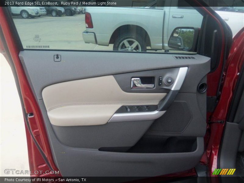 Ruby Red / Medium Light Stone 2013 Ford Edge SEL EcoBoost