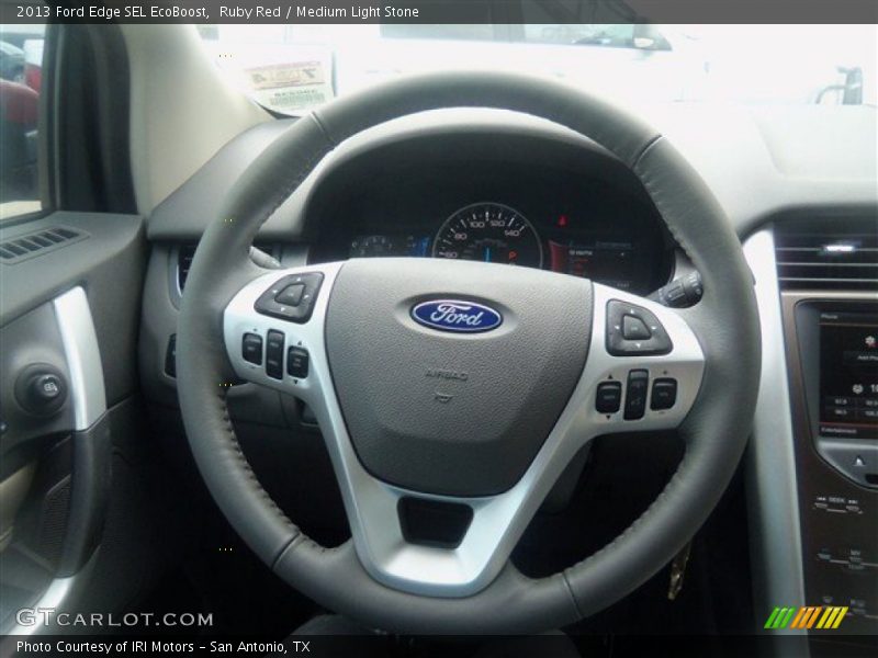 Ruby Red / Medium Light Stone 2013 Ford Edge SEL EcoBoost
