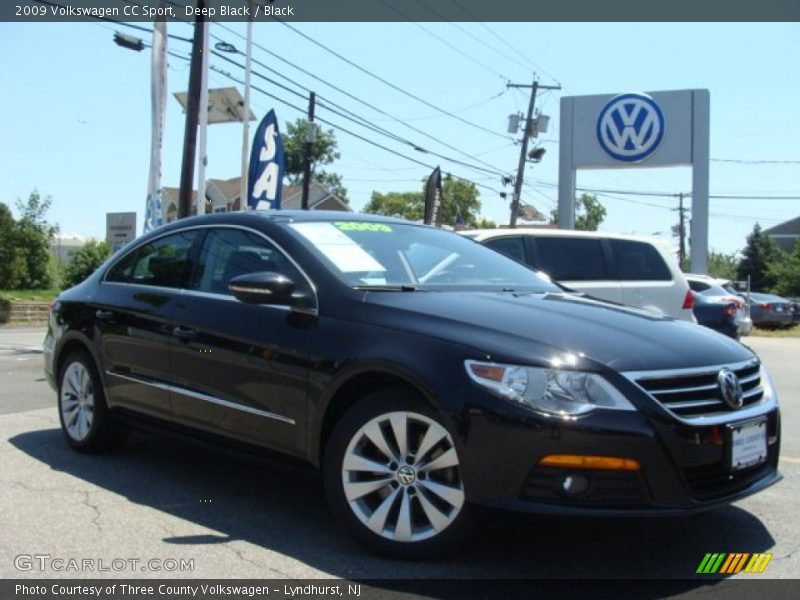 Deep Black / Black 2009 Volkswagen CC Sport