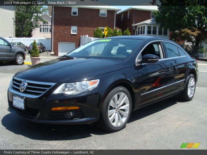 Deep Black / Black 2009 Volkswagen CC Sport