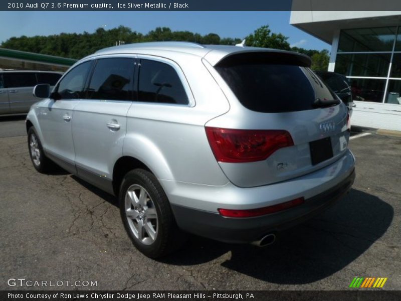 Ice Silver Metallic / Black 2010 Audi Q7 3.6 Premium quattro