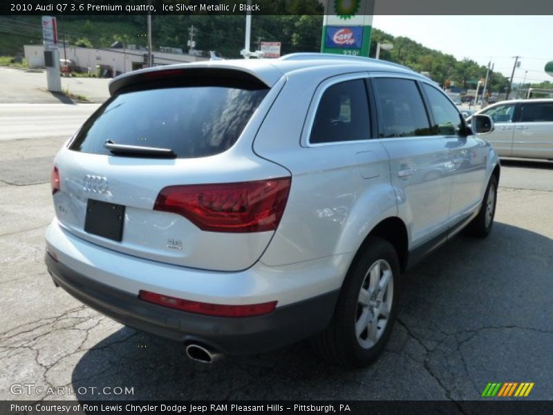 Ice Silver Metallic / Black 2010 Audi Q7 3.6 Premium quattro