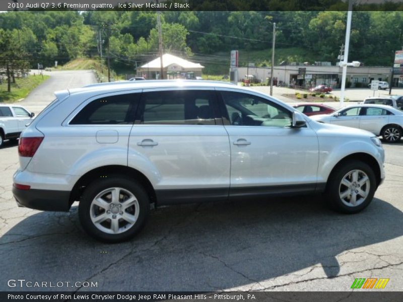 Ice Silver Metallic / Black 2010 Audi Q7 3.6 Premium quattro