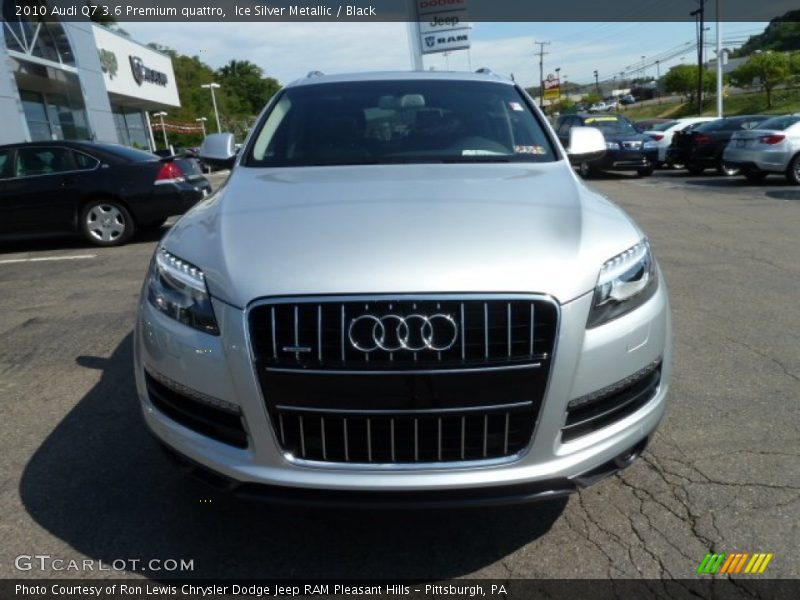Ice Silver Metallic / Black 2010 Audi Q7 3.6 Premium quattro
