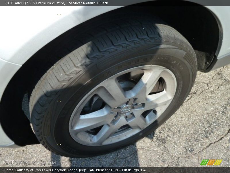 Ice Silver Metallic / Black 2010 Audi Q7 3.6 Premium quattro