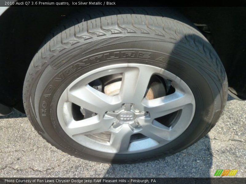 Ice Silver Metallic / Black 2010 Audi Q7 3.6 Premium quattro