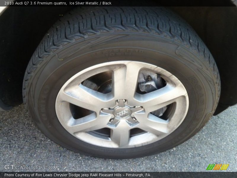 Ice Silver Metallic / Black 2010 Audi Q7 3.6 Premium quattro