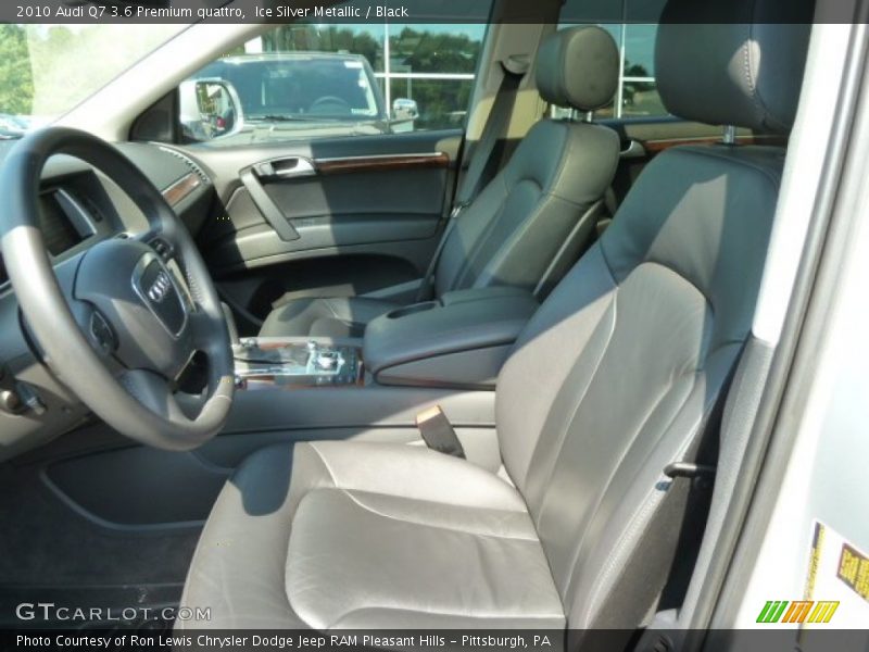 Ice Silver Metallic / Black 2010 Audi Q7 3.6 Premium quattro