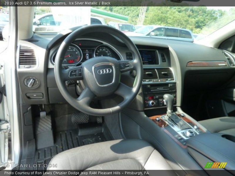 Ice Silver Metallic / Black 2010 Audi Q7 3.6 Premium quattro