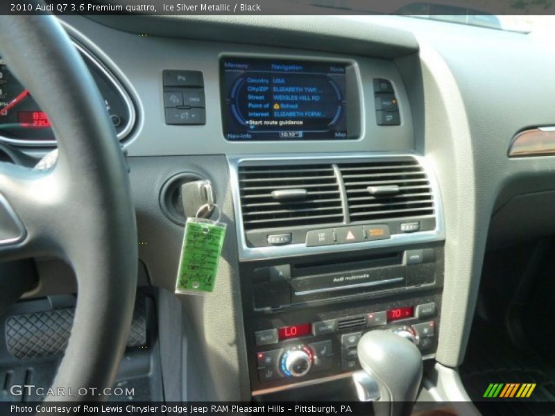 Ice Silver Metallic / Black 2010 Audi Q7 3.6 Premium quattro