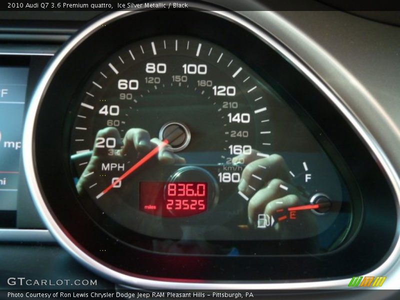 Ice Silver Metallic / Black 2010 Audi Q7 3.6 Premium quattro