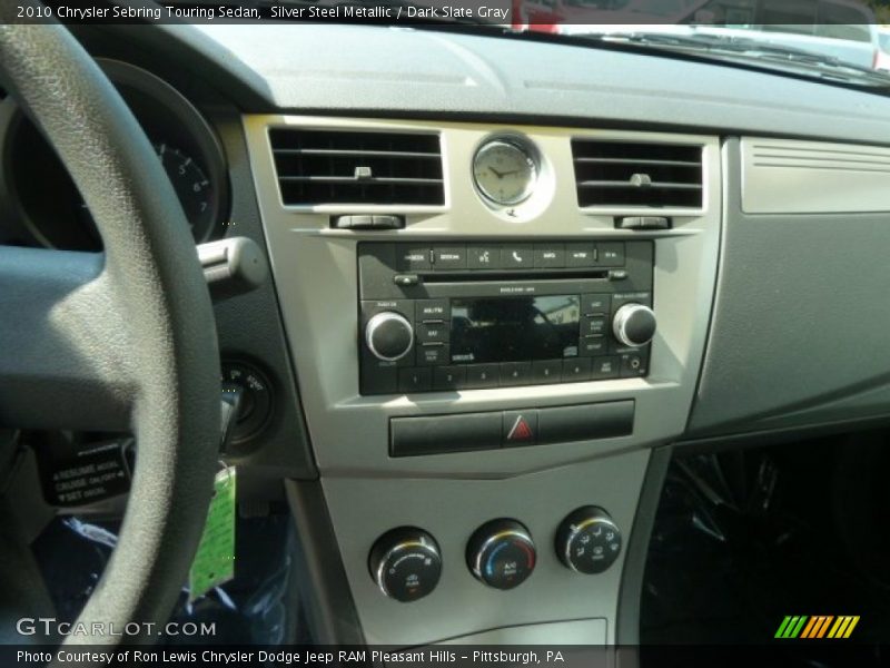 Silver Steel Metallic / Dark Slate Gray 2010 Chrysler Sebring Touring Sedan