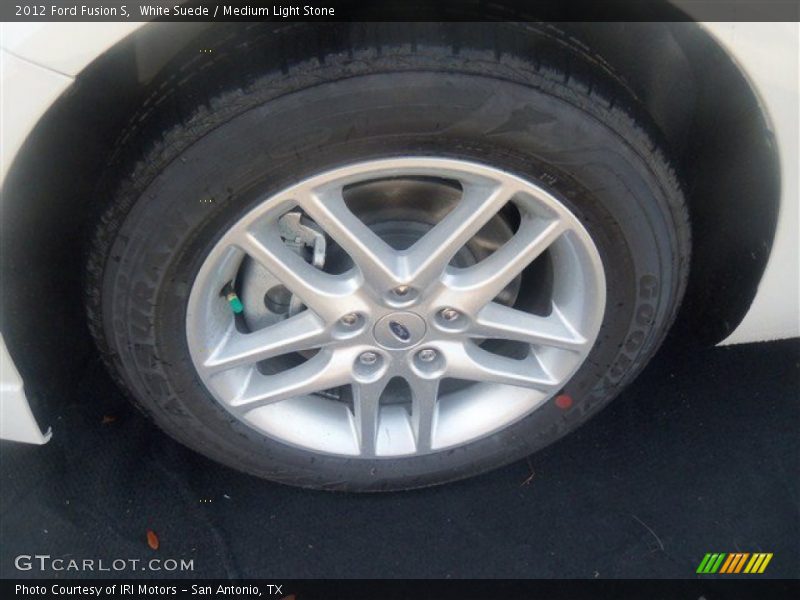White Suede / Medium Light Stone 2012 Ford Fusion S