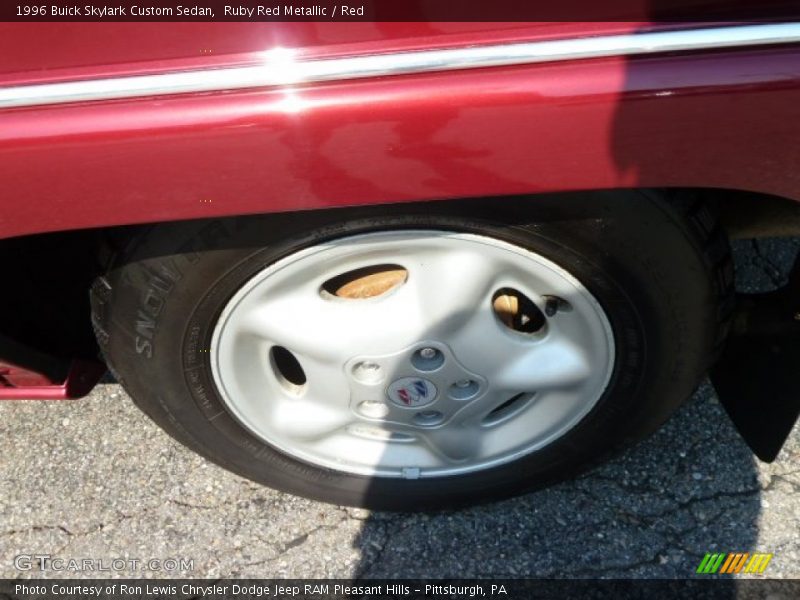 Ruby Red Metallic / Red 1996 Buick Skylark Custom Sedan