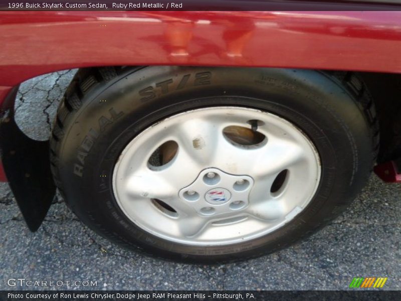 Ruby Red Metallic / Red 1996 Buick Skylark Custom Sedan
