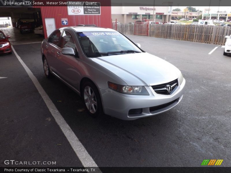 Meteor Silver Metallic / Quartz 2004 Acura TSX Sedan