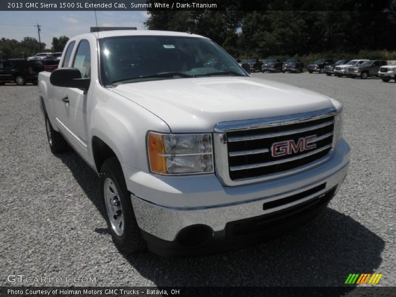 Summit White / Dark Titanium 2013 GMC Sierra 1500 SL Extended Cab