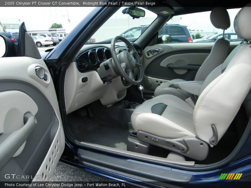 Midnight Blue Pearl / Taupe/Pearl Beige 2005 Chrysler PT Cruiser GT Convertible
