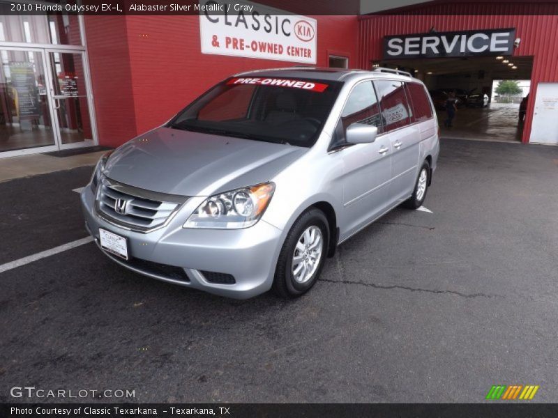 Alabaster Silver Metallic / Gray 2010 Honda Odyssey EX-L