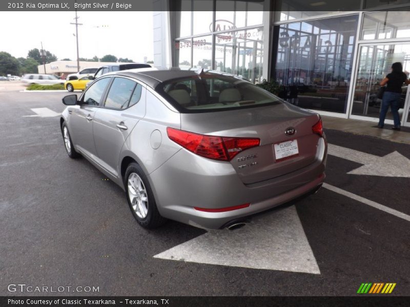 Bright Silver / Beige 2012 Kia Optima LX