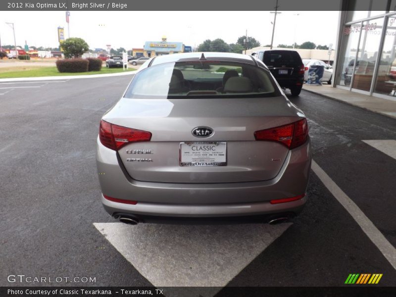 Bright Silver / Beige 2012 Kia Optima LX