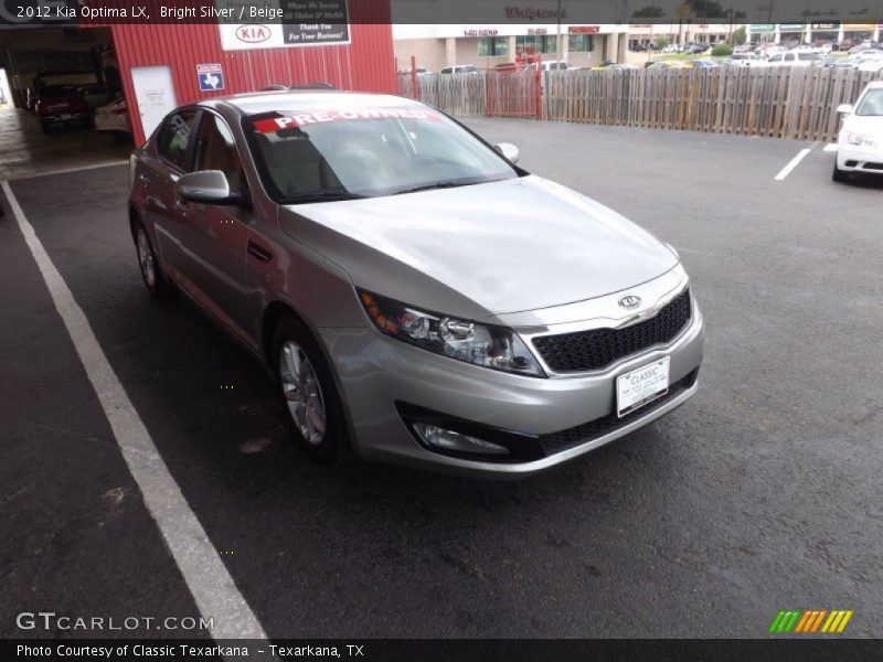 Bright Silver / Beige 2012 Kia Optima LX