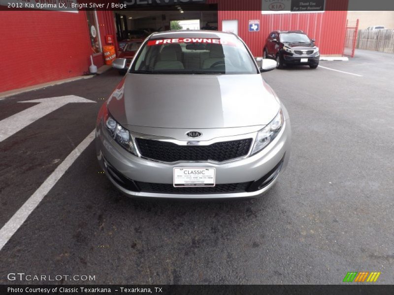 Bright Silver / Beige 2012 Kia Optima LX