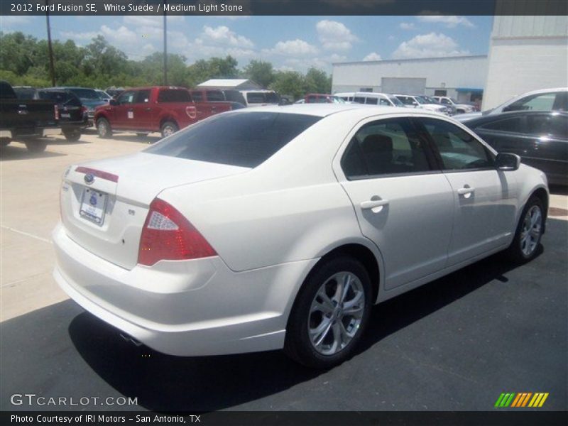 White Suede / Medium Light Stone 2012 Ford Fusion SE