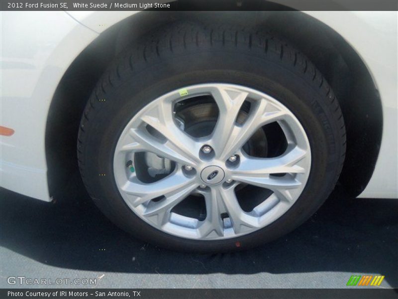 White Suede / Medium Light Stone 2012 Ford Fusion SE