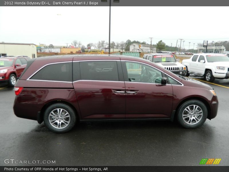 Dark Cherry Pearl II / Beige 2012 Honda Odyssey EX-L