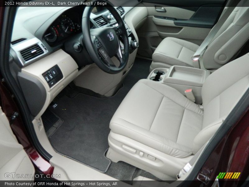 Dark Cherry Pearl II / Beige 2012 Honda Odyssey EX-L