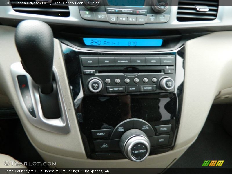 Dark Cherry Pearl II / Beige 2012 Honda Odyssey EX-L
