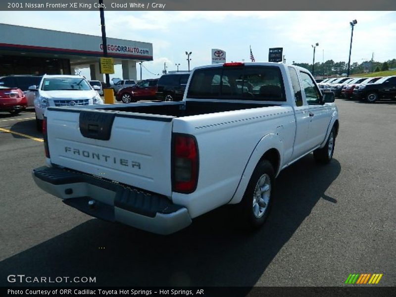 Cloud White / Gray 2001 Nissan Frontier XE King Cab