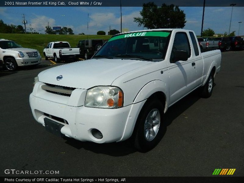 Cloud White / Gray 2001 Nissan Frontier XE King Cab