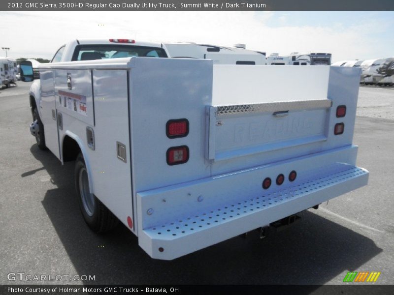 Summit White / Dark Titanium 2012 GMC Sierra 3500HD Regular Cab Dually Utility Truck