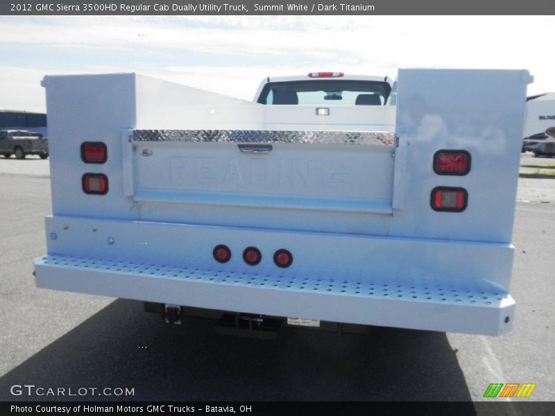 Summit White / Dark Titanium 2012 GMC Sierra 3500HD Regular Cab Dually Utility Truck