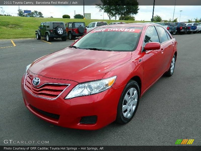 Barcelona Red Metallic / Ash 2011 Toyota Camry