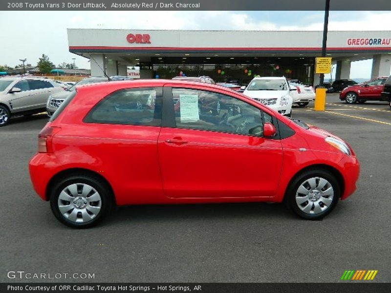 Absolutely Red / Dark Charcoal 2008 Toyota Yaris 3 Door Liftback