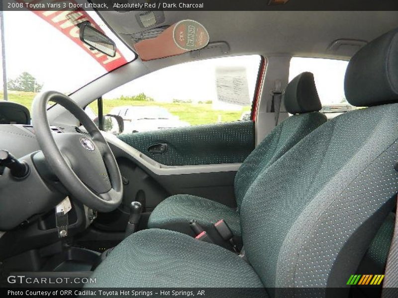 Absolutely Red / Dark Charcoal 2008 Toyota Yaris 3 Door Liftback