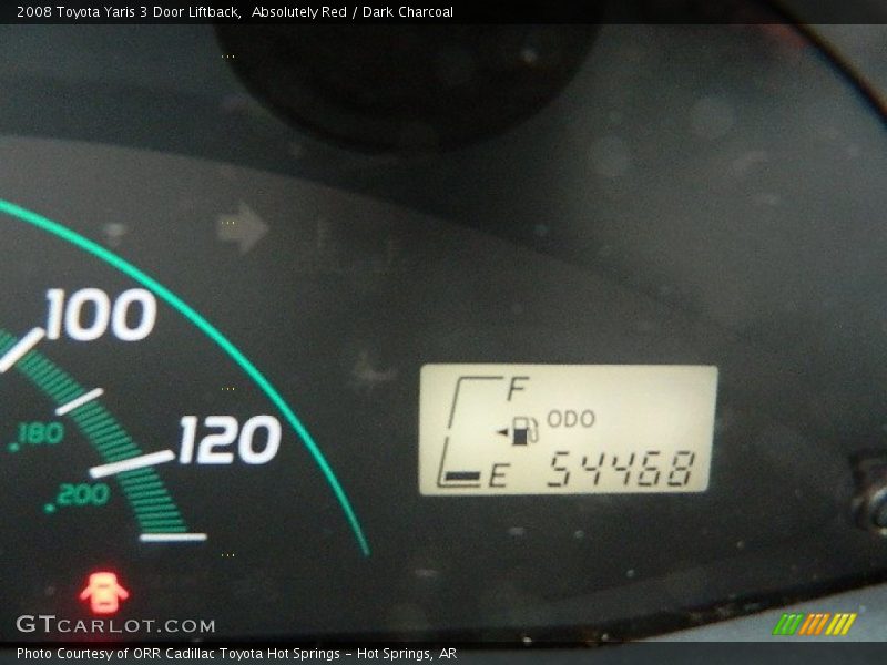 Absolutely Red / Dark Charcoal 2008 Toyota Yaris 3 Door Liftback