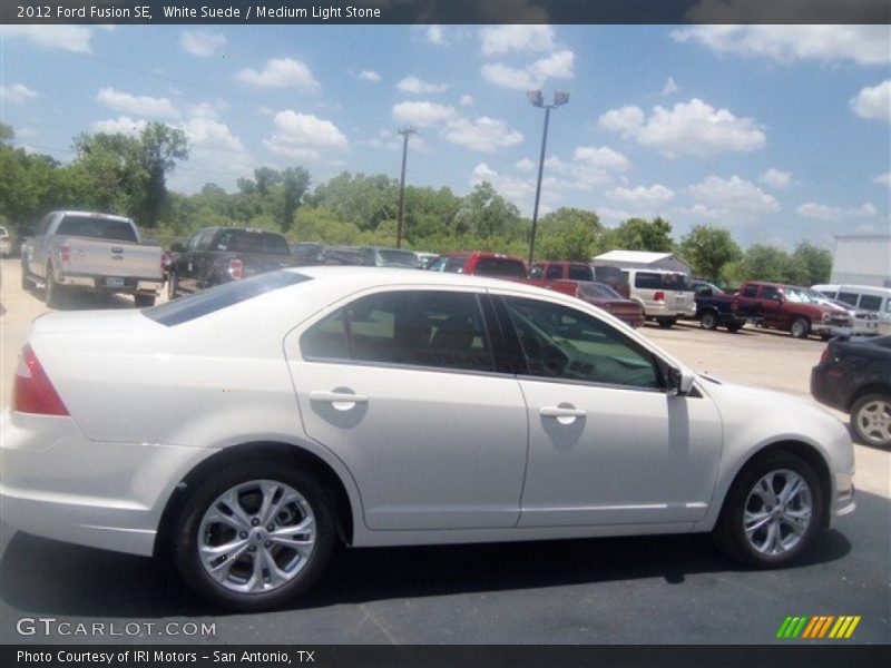 White Suede / Medium Light Stone 2012 Ford Fusion SE