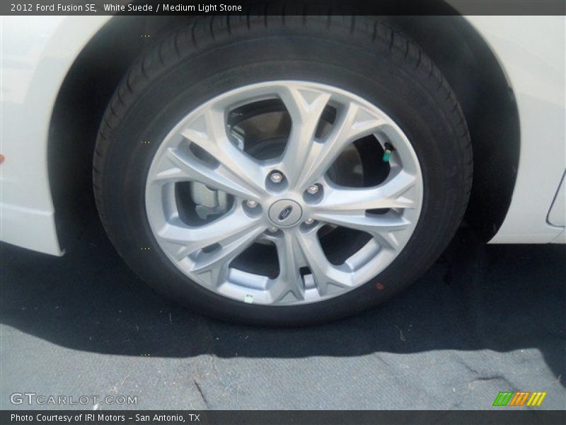 White Suede / Medium Light Stone 2012 Ford Fusion SE