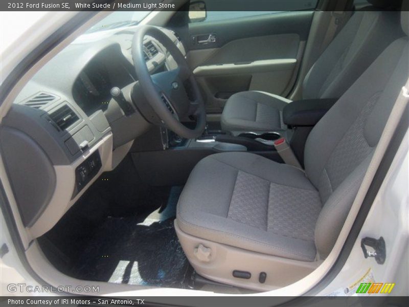 White Suede / Medium Light Stone 2012 Ford Fusion SE